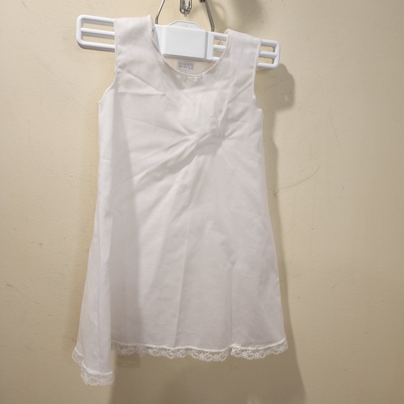 White Baby's Baptism Christening Dress 0-6 months 3 pieces - Picture 4 of 14